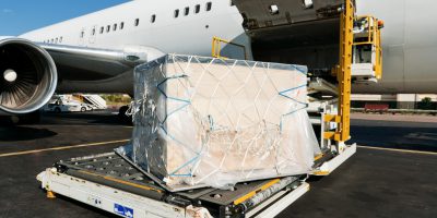 Airplane carrying cargo for Standard Air Freight service by Uplift Express Ltd
